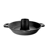 Cumpara ieftin Tigaie fonta cu suport pentru pui la cuptor/gratar, 28x9 cm, Perfect Home