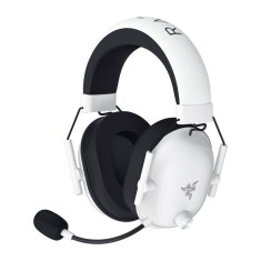 Casti Gaming Wireless Razer Blackshark V2 HyperSpeed, Surround 7.1, sensibilitate 100 dB, autonomie baterie pana la 70 ore, izolare fonica pasiva, Alb