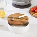 Bol pentru zahar, din portelan, cu capac si lingura, zaharnita, Kassel