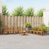 vidaXL Set de canapele de exterior 9 pcs natural Lemn Solid de Acacia 3366192