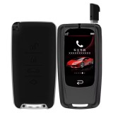 Cheie Auto Smart cu LAMA DE URGENTA, Activare Keyless Entry, 4 butoane, LCD cu touchscreen