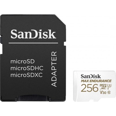 Card Memorie microSDXC SanDisk MAX Endurance, 256Gb, Clasa 10 / UHS-1 U3, Cu Adaptor SDSQQVR-256G-GN6IA foto
