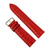 Curea Ceas Piele Rosie Cu Imprimeu Crocodil 12mm - 26mm, Time Veranda