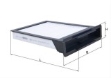 Filtru habitaclu MAHLE LA304