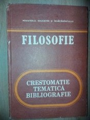 Filosofie Crestomatie tematica bibliografie