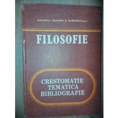 Filosofie Crestomatie tematica bibliografie