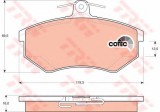 Set placute frana,frana disc SEAT IBIZA II (6K1) (1993 - 1999) TRW GDB1048