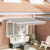 vidaXL Cortina Retractabilă Gri deschis 350 x 200 cm țesătură 3329731