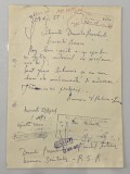 Raluca Eminescu - document manuscris, semnatura olografa