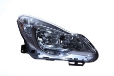 Far Opel Corsa D 01.2011-12.2014 TYC fata dreapta, tip bec H1+H7+PY24W, culoare argintiu, reglare electrica