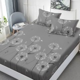 Cumpara ieftin Husa de pat Finet + 2 fete de perna, pentru saltea de 160A 200 cm,Papadii gri