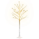 Cumpara ieftin Mesteacan cu LED, alb, 72 LED-uri alb calde, 150 cm