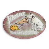 Placheta decorativa cu gramofonul His Master Voice CS-89