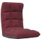 Scaun de podea pliabil, rosu vin, material textil - 1