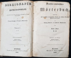 DICTIONAR GERMAN-ROMAN de GEORGE BARITIU si GABRIEL MUNTEANU, 2 vol. - BRASOV, 1853 foto