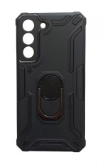 Husa telefon compatibila cu Samsung Galaxy S22 Plus, Powerful, Inel si placuta metalica, HT105