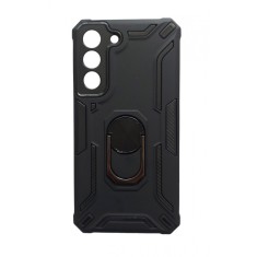 Husa telefon compatibila cu Samsung Galaxy S22 Plus, Powerful, Inel si placuta metalica, HT105