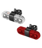 Set iluminat bicicleta fata/spate USB URZ3493 REBEL