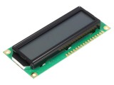 Afişaj LCD alfanumeric 16x2 STN Positive cu iluminare LED - gri