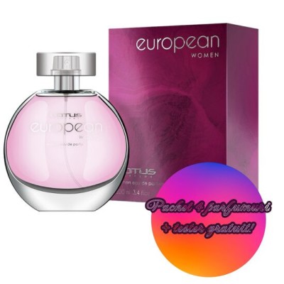 Set 4 Apa de parfum European Woman, Revers, Femei, 100 ml +Tester 100 ml GRATUIT foto