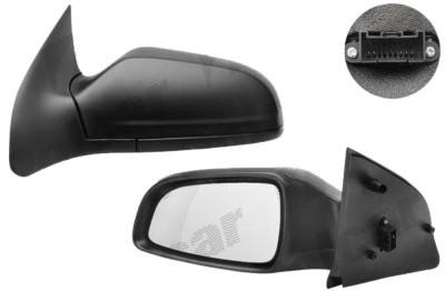 Oglinda exterioara Opel Astra H (Model cu 3 usi GTC) 2003-12.2012 , Dreapta, Crom, electrica, Cu incalzire, carcasa neagra, Convex, View Max, 1314199 foto