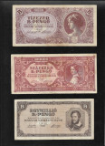 Rar! Set Ungaria 10000 + 100000 + 1000000 B (bilioane) pengo 1946, Europa