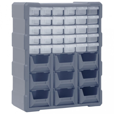 vidaXL Organizator cu 39 de sertare, 38x16x47 cm foto