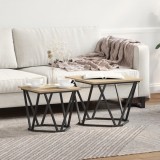 VidaXL Set de mese laterale 2 buc Sonoma Oak Lemn prelucrat