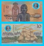 Australia (p#49) 10 Dollars 1988 UNC &#039;Prima bancnotă de plimer din lume&#039; serie: AA 04089941 Comemorativă