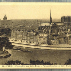 AD 469 C. P. VECHE - PARIS - PERSPECTIVE SUR NOTRE-DAME -FRANTA