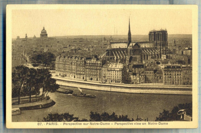 AD 469 C. P. VECHE - PARIS - PERSPECTIVE SUR NOTRE-DAME -FRANTA