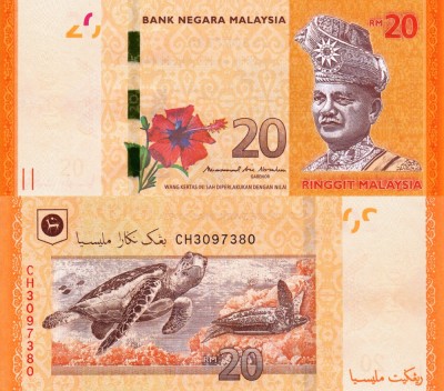 MALAEZIA 20 ringgit ND UNC!!! foto