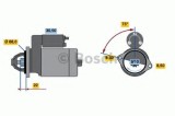Starter OPEL ASTRA G Hatchback (F48, F08) (1998 - 2009) BOSCH 0 986 017 120