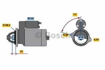 Starter OPEL ASTRA G Hatchback (F48, F08) (1998 - 2009) BOSCH 0 986 017 120 foto