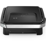 Gratar electric multifunctional Tefal Inicio Panini Maker &amp;amp; Grill GC271810, 2180W, pana la 6 persoane, suprafata antiaderenta de gatit 29x26 cm, d