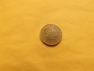 Germania 10 Pfennig 1989 D foto