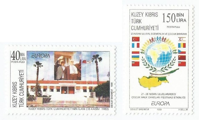 |Cipru, zona turceasca, Europa CEPT, 1998, MNH