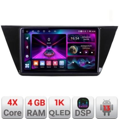 Navigatie Volkswagen Touran 2016- A-3144 4+64 InCell Display 1K Android Waze USB Navigatie Internet Youtube Radio CarStore Technology foto