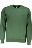 Bluza barbati cu maneca lunga si imprimeu cu logo verde inchis, 2XL