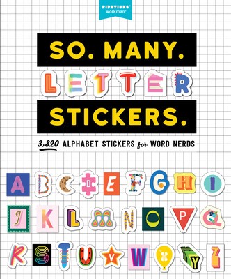 So. Many. Letter Stickers.: 3,900 Alphabet Stickers for Word Nerds foto