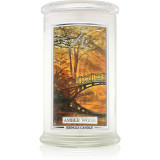 Kringle Candle Amber Wood lum&acirc;nare parfumată 624 g