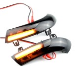 Semnalizare dinamica Ventoo&reg;, pentru oglinda, Led cu modul secvenial, compatibil cu VW Golf 5, Passat B6, B5.5, Eos, Skoda, Seat, model fumuriu