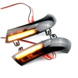 Semnalizare dinamica Ventoo&reg;, pentru oglinda, Led cu modul secvenial, compatibil cu VW Golf 5, Passat B6, B5.5, Eos, Skoda, Seat, model fumuriu