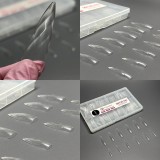 Tipsuri din gel &bdquo;3D diamonds&rdquo;, stiletto, 08, 120 buc, 12 dimensiuni