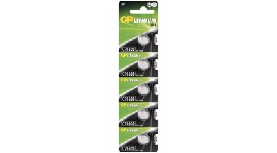 GP CR 1620 cu litiu cu buton 3V bl/5 B1570 foto