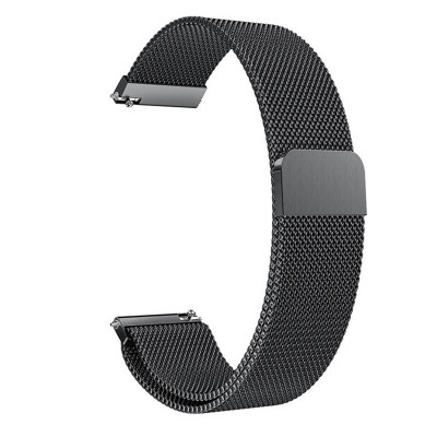 Curea Milanese Loop Slim, compatibila Samsung Galaxy Watch Active 2, telescoape Quick Release, Negru foto