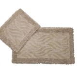 Set 2 Covorase Baie, Rombs 14 Cappuccino, Covor 100% Bumbac, Dimensiunea 60x100 cm - 60x100 cm