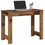 vidaXL Birou din lemn vechi 100x45x75 cm din lemn prelucrat 860434