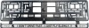 Set 2 bucati, suport numar inmatriculare Peugeot Drive, Autohelix MSA