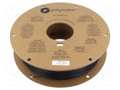 Filament PET-G Tough 1,75mm negru 750g POLYMAKER PolyMax&amp;trade; foto